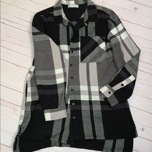 Oversized Buffalo Plaid Button Down